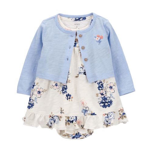 Baby 2-Piece Bodysuit Dress & Cardigan Set - Carter's | Newborn