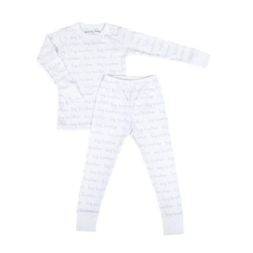 Magnolia Baby Boy Big Brother Print Long Pajamas