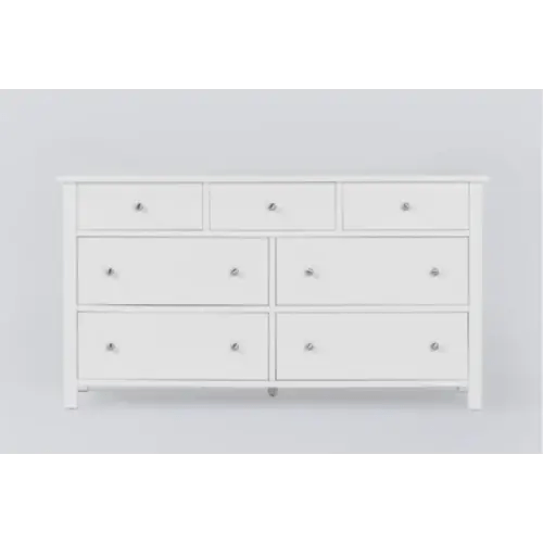 Felipe White 7-Drawer Dresser