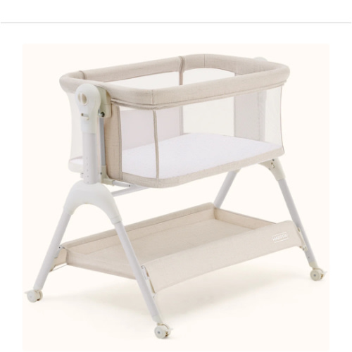 HARPPA Cuddly Sway | 3-in-1 Rocking Baby Bassinet & Bedside Sleeper with Anti-Reflux Mattress for Newborns | Attaches to Bed, Adjustable Height, Tool-Free Setup, Portable Wheels, CPSC Certified, Gentle Rocking Motion | Ideal for Infants, Safe Co-Sleeping