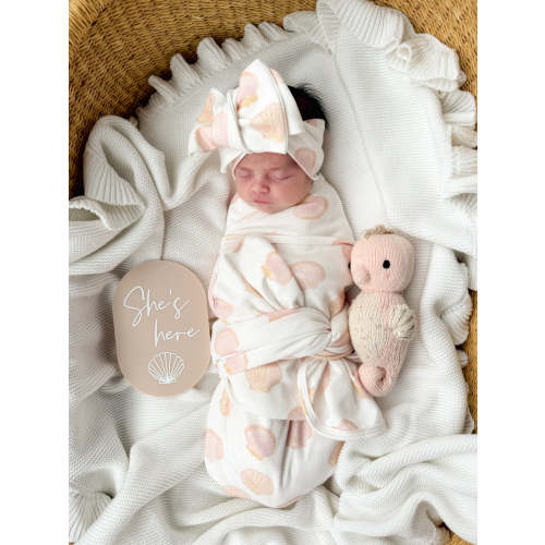 Swaddle Set | Seashells – Little and Fern
