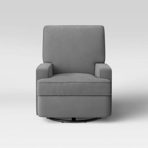 Baby Relax Addison Swivel Gliding Recliner - Light Gray