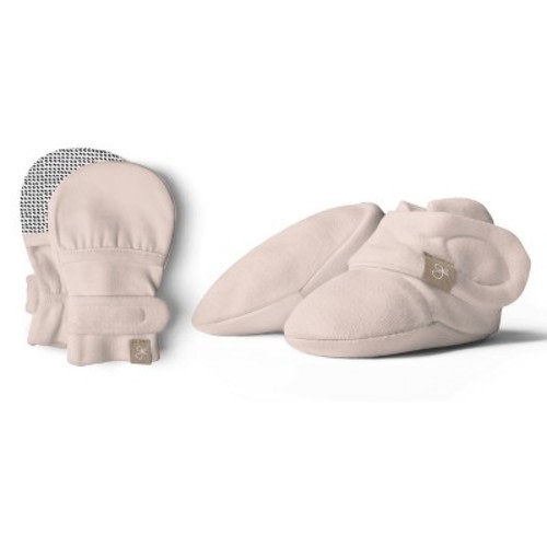 Goumi Stay On Baby Mitts & Boots Set, Color: Rose  - Out of Stock, Size: 0-3m  - Out of Stock