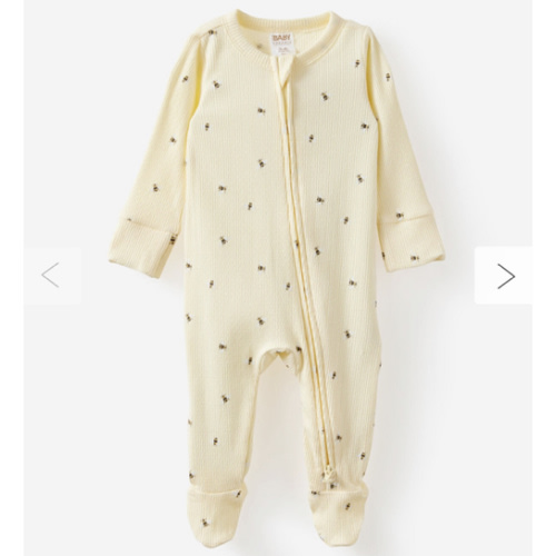 Organic Pointelle Zip All In One Romper