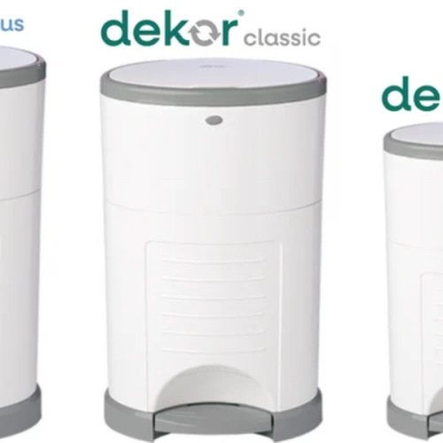 Diaper Dekor EKO Classic Diaper Pail, White | ONLY Eco-Friendly Diaper Pail Made with 70% Recycled Materials | Hands-Free: Step–Drop–Done | Cost-Effective Refill System