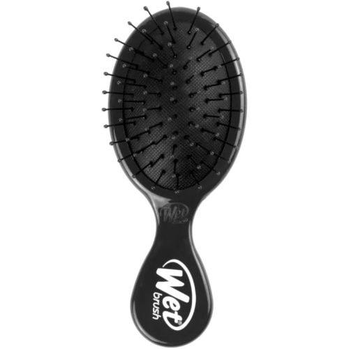 Wet Brush Detangling Brush, Mini Detangler Brush (Black) - Wet & Dry Tangle-Free Hair Brush for Women & Men - No Tangle Soft & Flexible Bristles for Straight, Curly, & Thick Hair