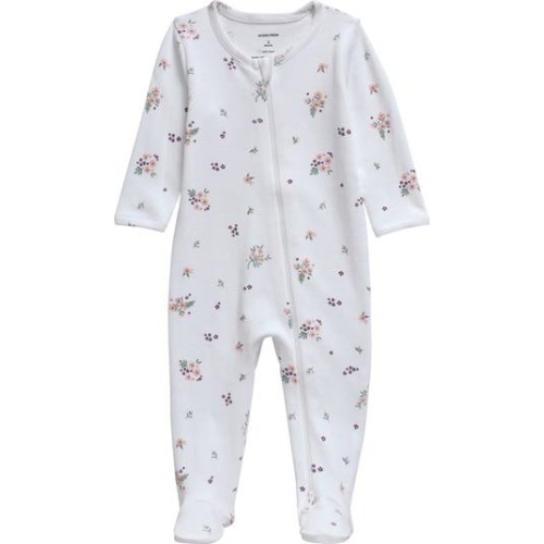 Print Cotton Footie Romper