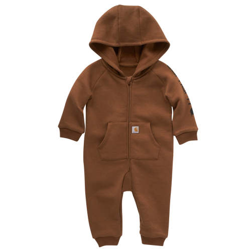 Carhartt Fleece Long Sleeve Zip-Front Coverall Carhartt Brown — buybuy BABY 3 Months