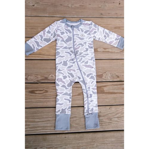 Baby Zip Up - White Camo – BURLEBO