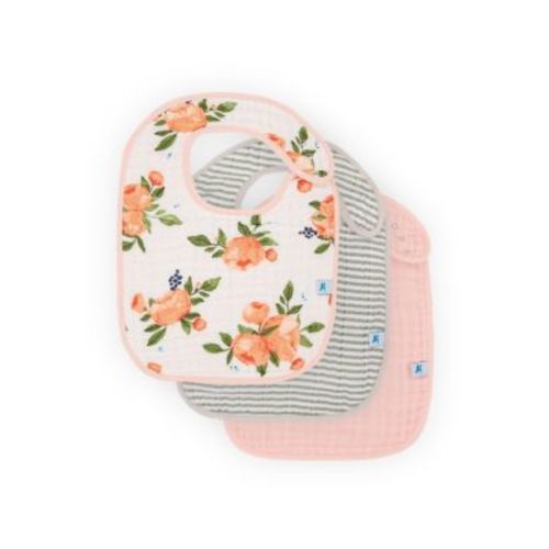 Little Unicorn Cotton Muslin Classic Bibs, 3 Pack