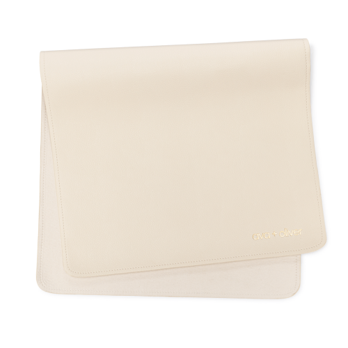 Vegan Leather Changing Mat | Cream