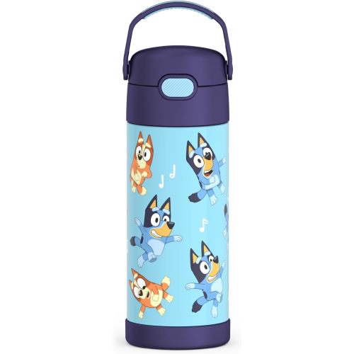 THERMOS 410mL Stainless Steel Licensed FUNtainer® Bottle, Bluey, 14 oz