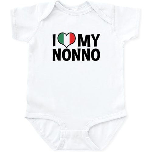 CafePress I Love My Nonno Infant Bodysuit Cute Infant Bodysuit Baby Romper