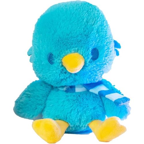 KIDS PREFERRED Harry Potter Ravenclaw Blue Raven Plush Stuffed Animal with Blue Stripped Scarf Hogwarts House Collectible for Babies, Toddlers, and Kids 6 Inches