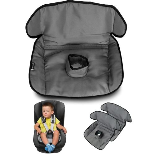 Piddle Pad - Baby & Toddler Car Seat Protector for Potty Training, Cover from Spillages, Nappy Leaks & Toilet Training, Fits All Carseat & Buggy, Age:6m-4 Years Old, Keeps Seat Clean, Dry! Grey 2 Pack