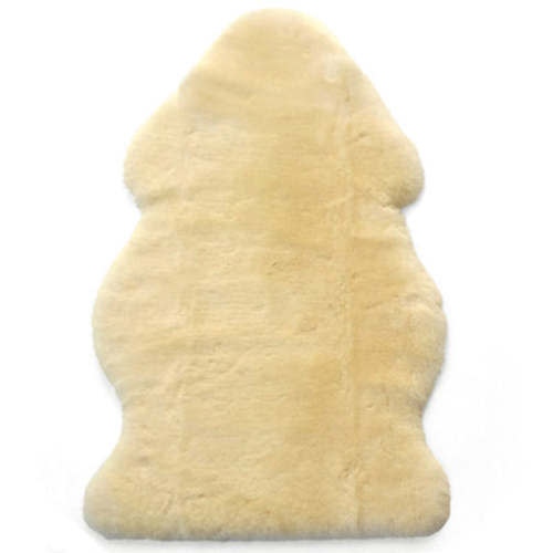 Sheepskin Rug for Babies, 100% Natural, Shorn Lambskin Wool, 2 x 3 Feet, Ivory