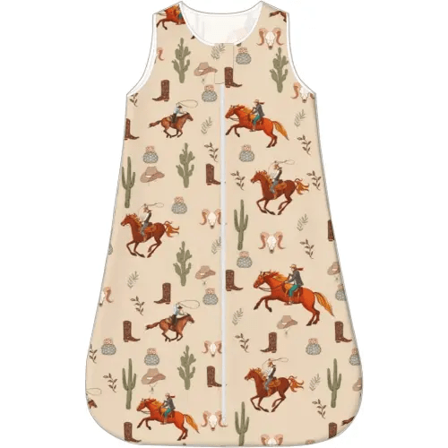 Baby Wearable Blanket Sleeping Bag, Sack, Unisex Baby Stuff, Western, 0-6M