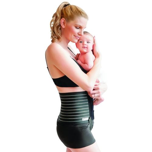 Mama Strut Postpartum Support Brace - Recovery Wrap Combines Compression, Heat and Cold Therapy - Small