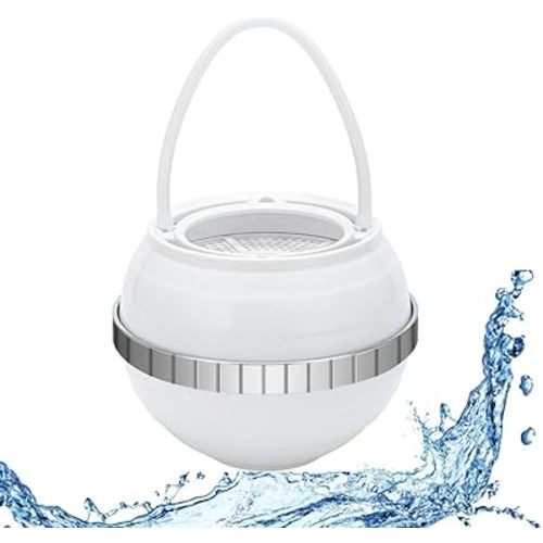 Bath Ball Filter-9 Stages Bathtub Water Filter, Bathtub Water Filter Removes Hundreds of Contaminants for Softer, Smoother Skin | 2,500 Gallons of Filtration | BPA Free