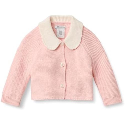Amazon Essentials x Sofia Grainge Unisex Toddlers and Babies' Peter Pan Collar Sweater Jacket