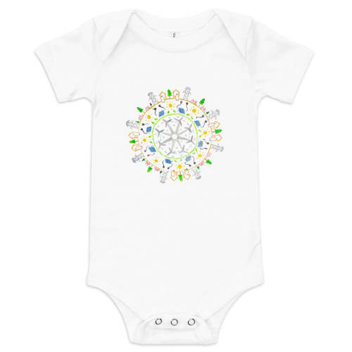 Climate Mandala Baby Onesie