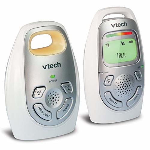 VTech DM223 Audio Baby Monitor with up to 1,000 ft of Range, Vibrating Sound-Alert, Talk-Back Intercom, Digitized Transmission & Belt Clip