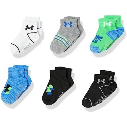 Under Armour Baby Boys Multi Pack Basic Essential Quarter Sock