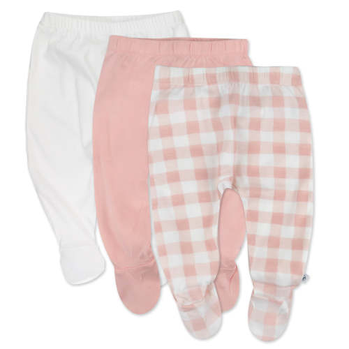 3-Pack Organic Cotton Footed Pants | Honest Baby Clothing