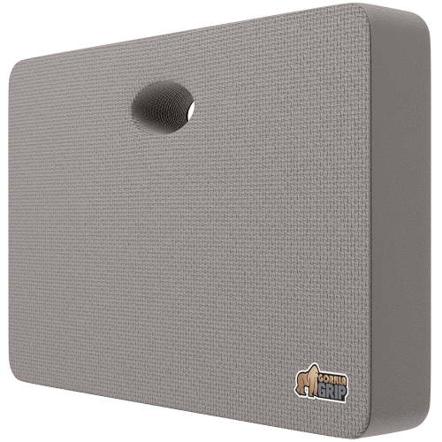 GORILLA GRIP Kneeling Pad, Cushioning Support for Knees, Extra Thick, Water Resistant, 17.5x11 Gray