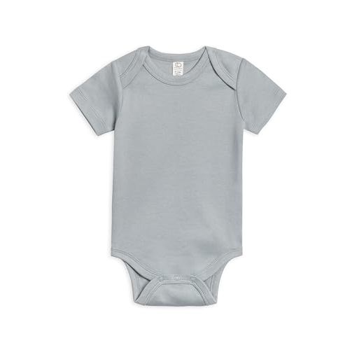 Classic Organic Baby Bodysuit with Short Sleeves by Colored Organics