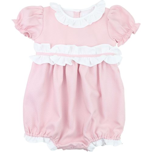 Pink And White Honeycomb Ruffle Bubble – Cecil & Lou