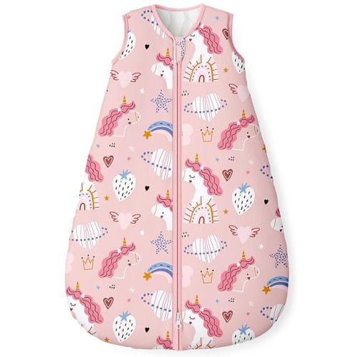 Yoofoss Baby Sleep Sack 12-18 Months, 1.5 Tog Baby Wearable Blanket with 2-Way Zipper, 100% Organic Cotton Fabric Winter Infant Sleeping Sack, Warm Soft Comfy