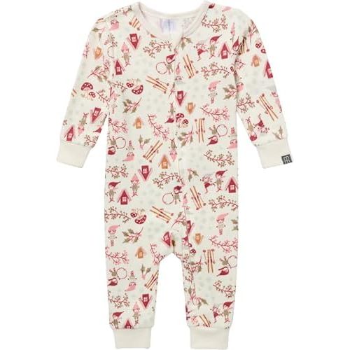 Modern Moments by Gerber unisex-baby Holiday Tight Fitting Very Soft Footless Pajamas