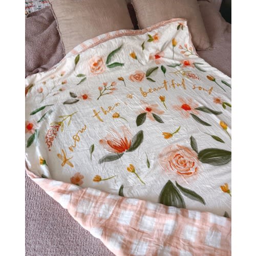 Adult Image of God Bamboo/Cotton Muslin 6-Layer Queen Throw