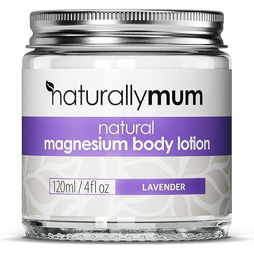 Magnesium Body Lotion [NATURAL & VEGAN] - Topical Magnesium Chloride Cream Lotion Support for Sleep, Bone, Heart & Muscle Health - Lavender - Made in UK & Safe for Kids