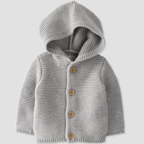 Newborn or 3mths - Little Planet By Carter’s Baby Cardigan - Gray
