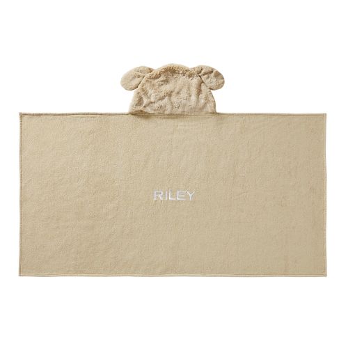 Faux Fur Critter Kid Hooded Towels