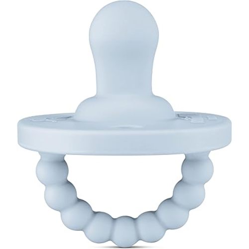 Ryan & Rose Cutie PAT Pacifier Teether (Flat, Blue)