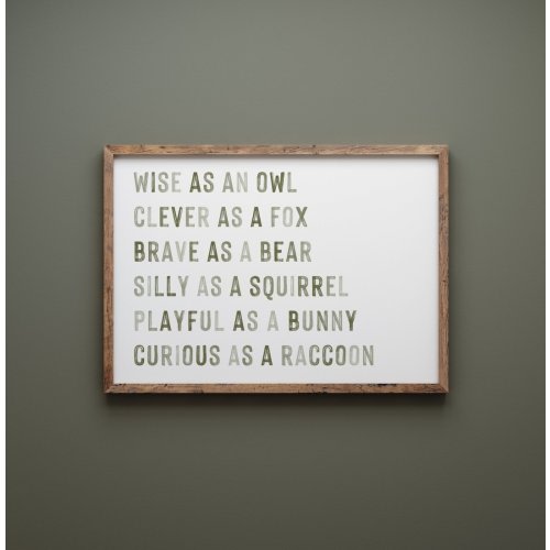 DIGITAL DOWNLOAD • Nursery Decor Woodland Animals Printable Wall Art • Green Nursery Wall Decor Neutral • Inspirational Quotes Kids Room