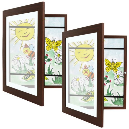 Fromberg 10 x 12.5 Front Open Kids Art Frame with Elastic Straps