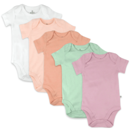 5-Pack Organic Cotton Short Sleeve Bodysuits | Honest Baby Clothing