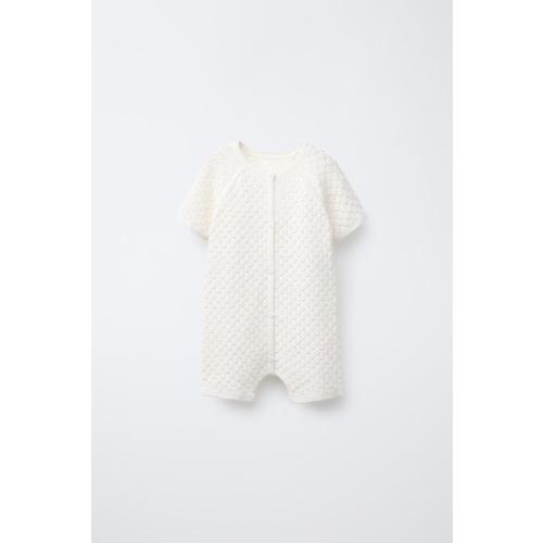 SILK COTTON KNIT JUMPSUIT - Ecru | ZARA United States