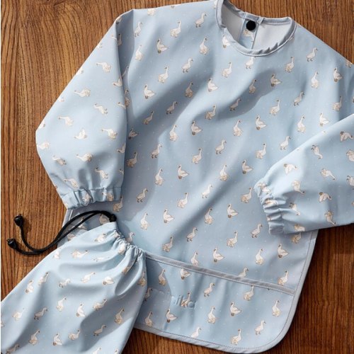 Patterned long-sleeve bib Kids