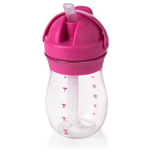 OXO Tot Transitions Straw Cup, 9 oz, Pink, Pack of 1