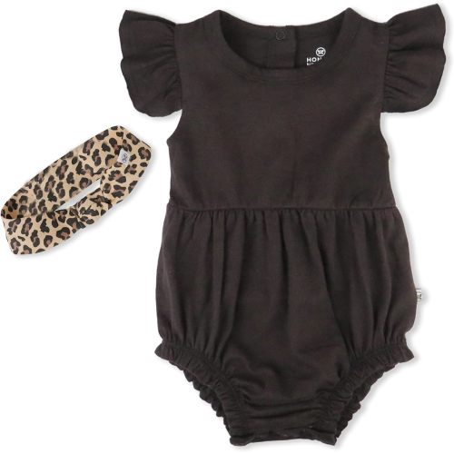 HonestBaby Multipack Short Romper Sets and Dresses 100% Organic Cotton for Infant Baby and Toddler Boys, Girls, Unisex