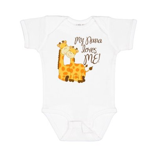 Inktastic My Nana Loves Me! Boys or Girls Baby Bodysuit