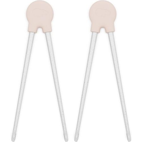 Lalo Chopsticks For Kids - Set of 2 Training Chopsticks Made of Silicone and Eco-Friendly Wheat Straw PP - Ages: 2 Years And Up - Easy to Clean & Dishwasher Safe - Grapefruit