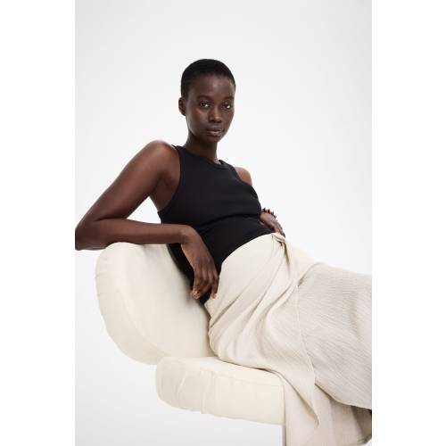 MAMA TEXTURED JERSEY WRAP SKIRT