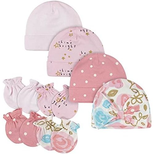 Gerber unisex-baby Cap and Mitten Sets