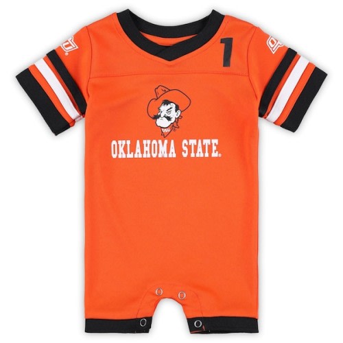 Oklahoma State Cowboys Colosseum Newborn & Infant Bumpo Football Logo Romper - Orange